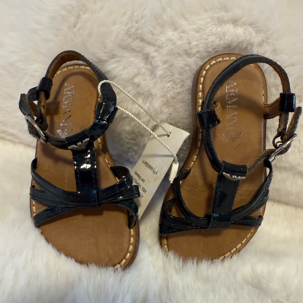 Leather sandals Armani. New